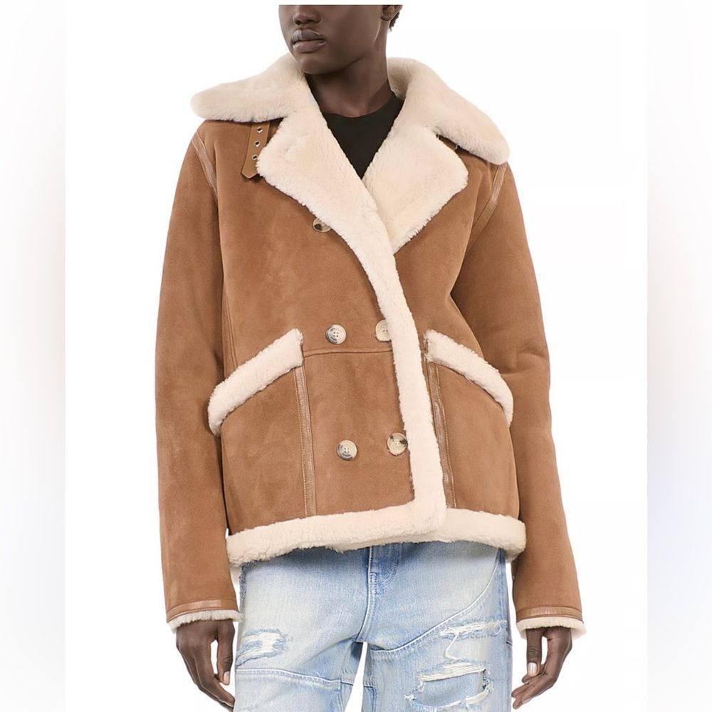 $2125 The Kooples Shearling Coat NWT XS